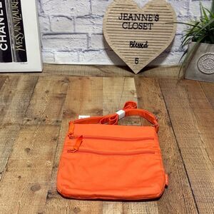 NWT Vera Bradley Triple Zip Hipster In Orange Bell Pepper